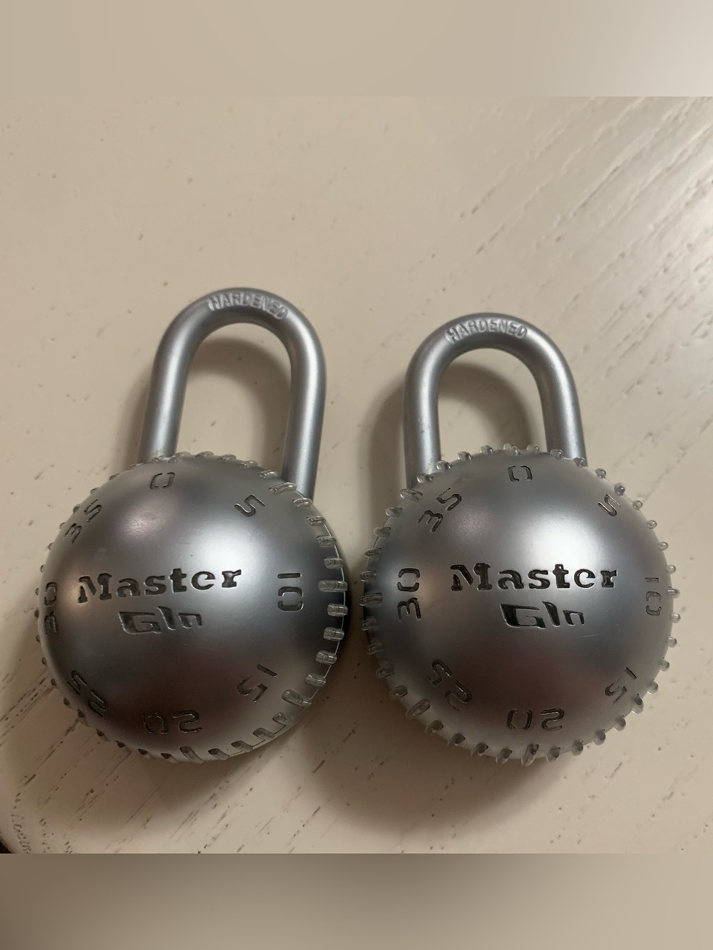 Set of 2 Master GLO Combination Padlocks